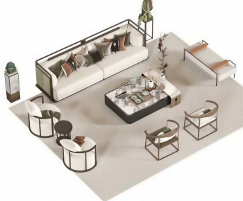 New Chinese Style Sofa Combination-ID:885096078