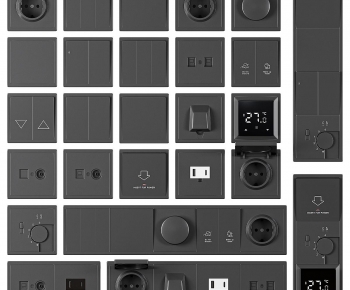 Modern Switch Socket Panel-ID:499100768