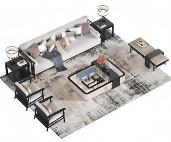 New Chinese Style Sofa Combination-ID:867716074