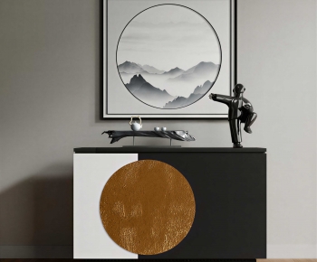 New Chinese Style Side Cabinet-ID:945939068