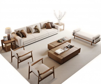 New Chinese Style Sofa Combination-ID:257468941