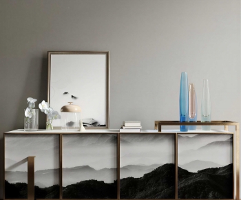 New Chinese Style Side Cabinet-ID:485759973