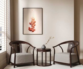 New Chinese Style Single Sofa-ID:964674005