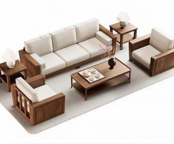 New Chinese Style Sofa Combination-ID:187681915
