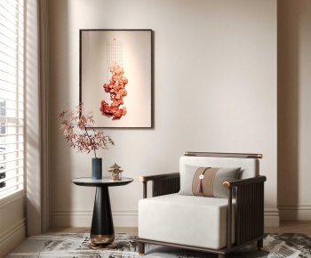 New Chinese Style Single Sofa-ID:513055092