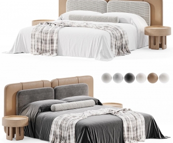 Modern Double Bed-ID:241348039