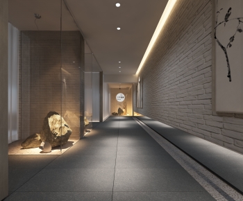 Wabi-sabi Style Corridor-ID:984076983