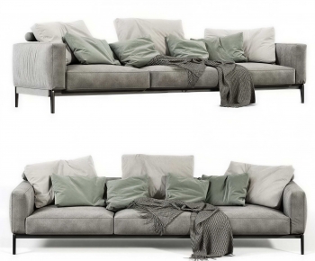 Modern Three-seat Sofa-ID:647479065
