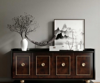 New Chinese Style Side Cabinet-ID:918366911