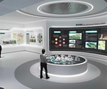 Modern Exhibition Hall-ID:691339021