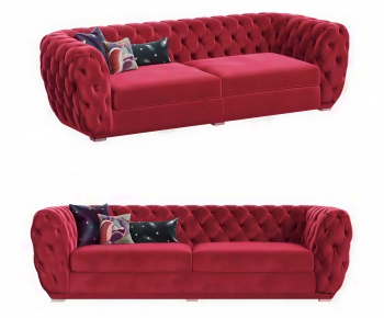Simple European Style A Sofa For Two-ID:226917039