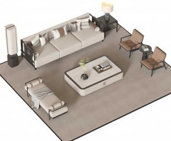 New Chinese Style Sofa Combination-ID:188906915