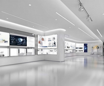 Modern Exhibition Hall-ID:676460036