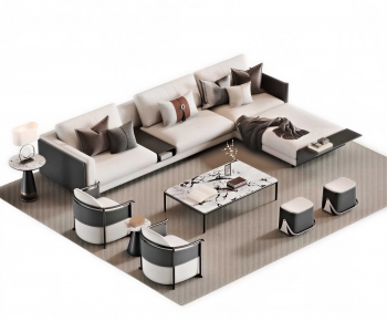 New Chinese Style Sofa Combination-ID:907187946