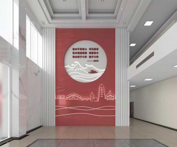 Modern Office Reception Desk-ID:307487965