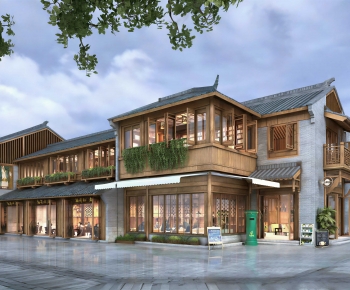 New Chinese Style Appearance Of Commercial Building-ID:970555076