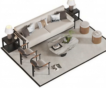 New Chinese Style Sofa Combination-ID:622904061