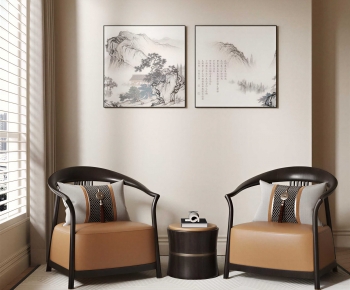 New Chinese Style Single Sofa-ID:441329004