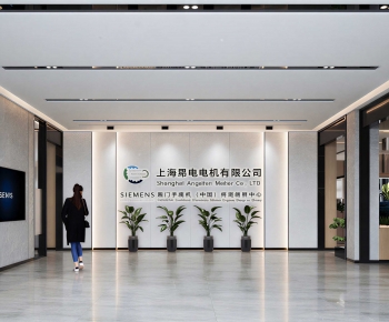 Modern Office Reception Desk-ID:211970897