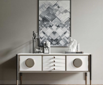 New Chinese Style Side Cabinet-ID:131138097