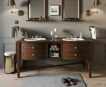 American Style Bathroom Cabinet-ID:511738062