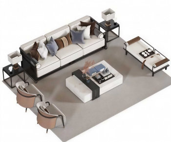 New Chinese Style Sofa Combination-ID:893083109