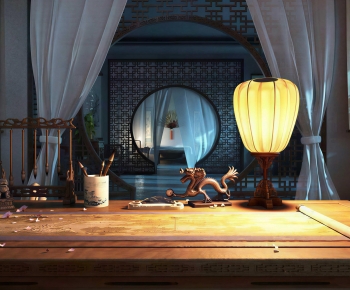 Chinese Style Study Space-ID:264894969