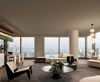 Modern A Living Room-ID:986357937