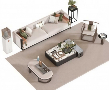 New Chinese Style Sofa Combination-ID:793596989