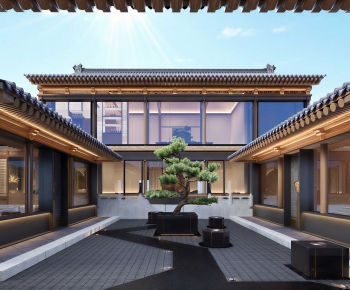 New Chinese Style Courtyard/landscape-ID:893673908