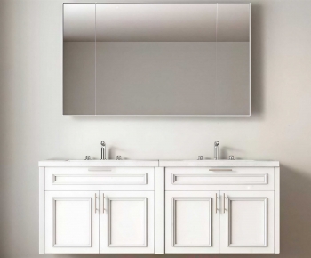 Simple European Style Bathroom Cabinet-ID:873003969