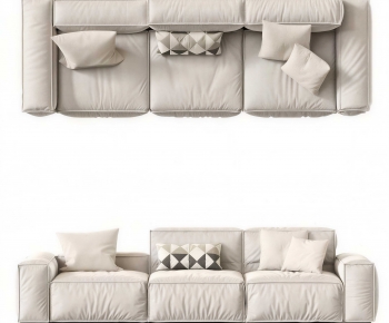 Modern Three-seat Sofa-ID:613784073