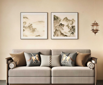 New Chinese Style A Sofa For Two-ID:730546952