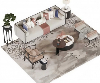 New Chinese Style Sofa Combination-ID:313741929