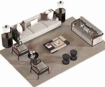 New Chinese Style Sofa Combination-ID:712955952