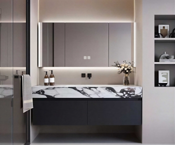 Modern Bathroom Cabinet-ID:138158083