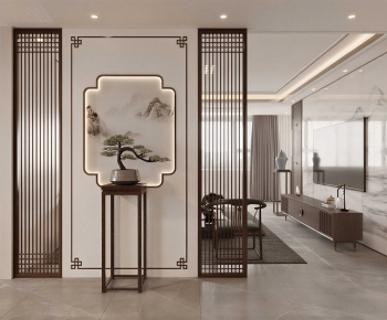 New Chinese Style Hallway-ID:791914942