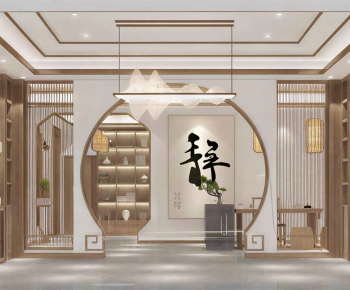 New Chinese Style Exhibition Hall-ID:958036904