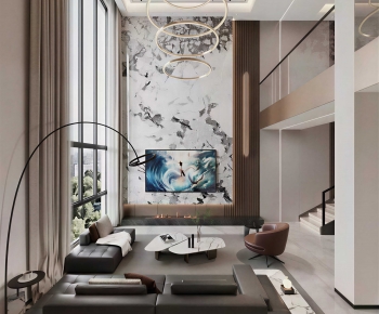 Modern A Living Room-ID:738708975