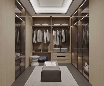 Modern Clothes Storage Area-ID:587593088