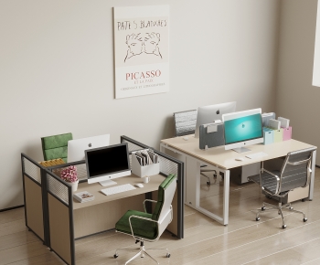 Modern Office Desk And Chair-ID:925826078