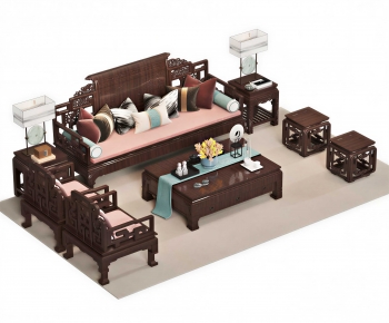 Chinese Style Sofa Combination-ID:809098963