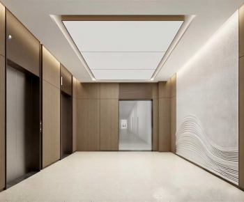 Modern Office Elevator Hall-ID:609021904