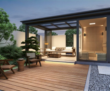 New Chinese Style Courtyard/landscape-ID:529731999