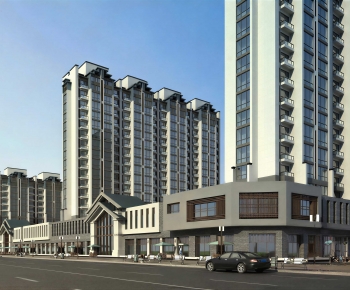 Modern Appearance Of Commercial Building-ID:514500136