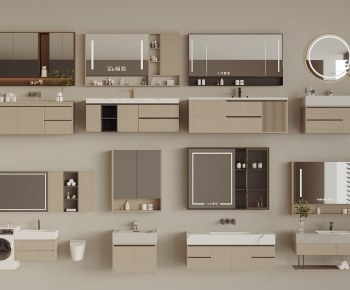 Modern Bathroom Cabinet-ID:322674991