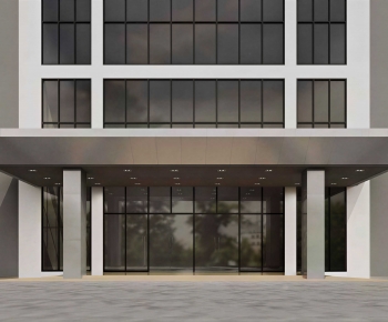 Modern Facade Element-ID:860409025