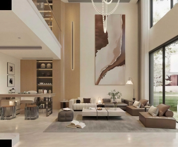 Modern A Living Room-ID:207437042