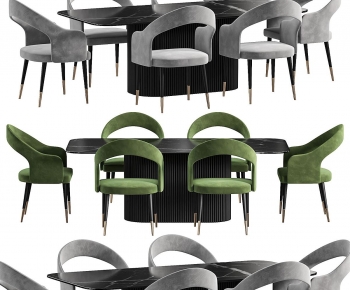 Modern Dining Table And Chairs-ID:974440614