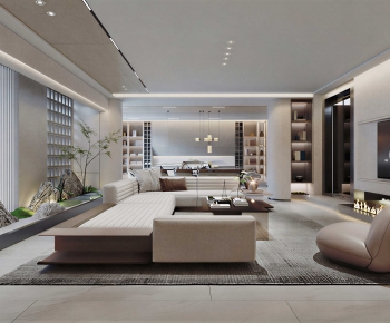 Modern A Living Room-ID:774309654